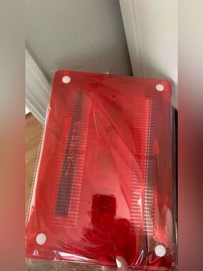 Amazon Red Transparent Laptop Hard Shell Case
